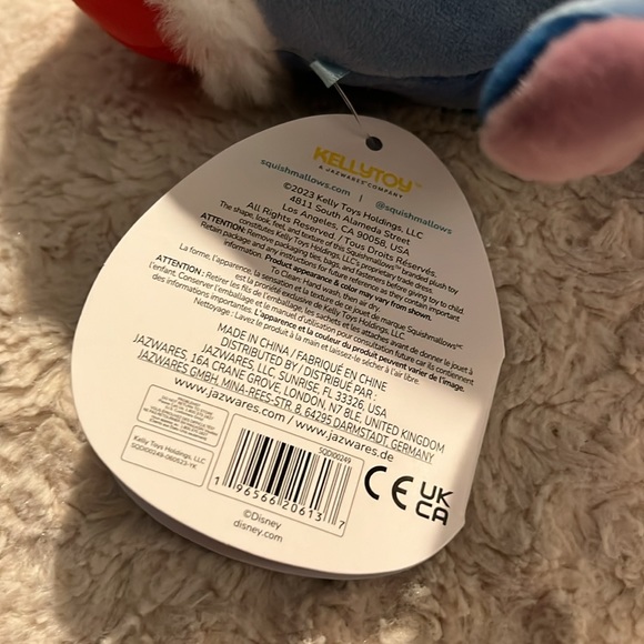Squishmallow Disney Santa Stitch, 7” New with Tags - Picture 5 of 7